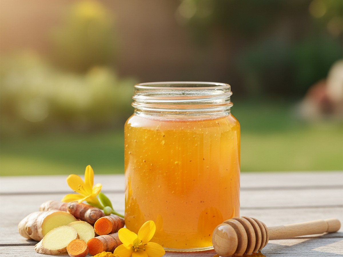 Ginger Curcumin Honey 330 g — Wellness Honey