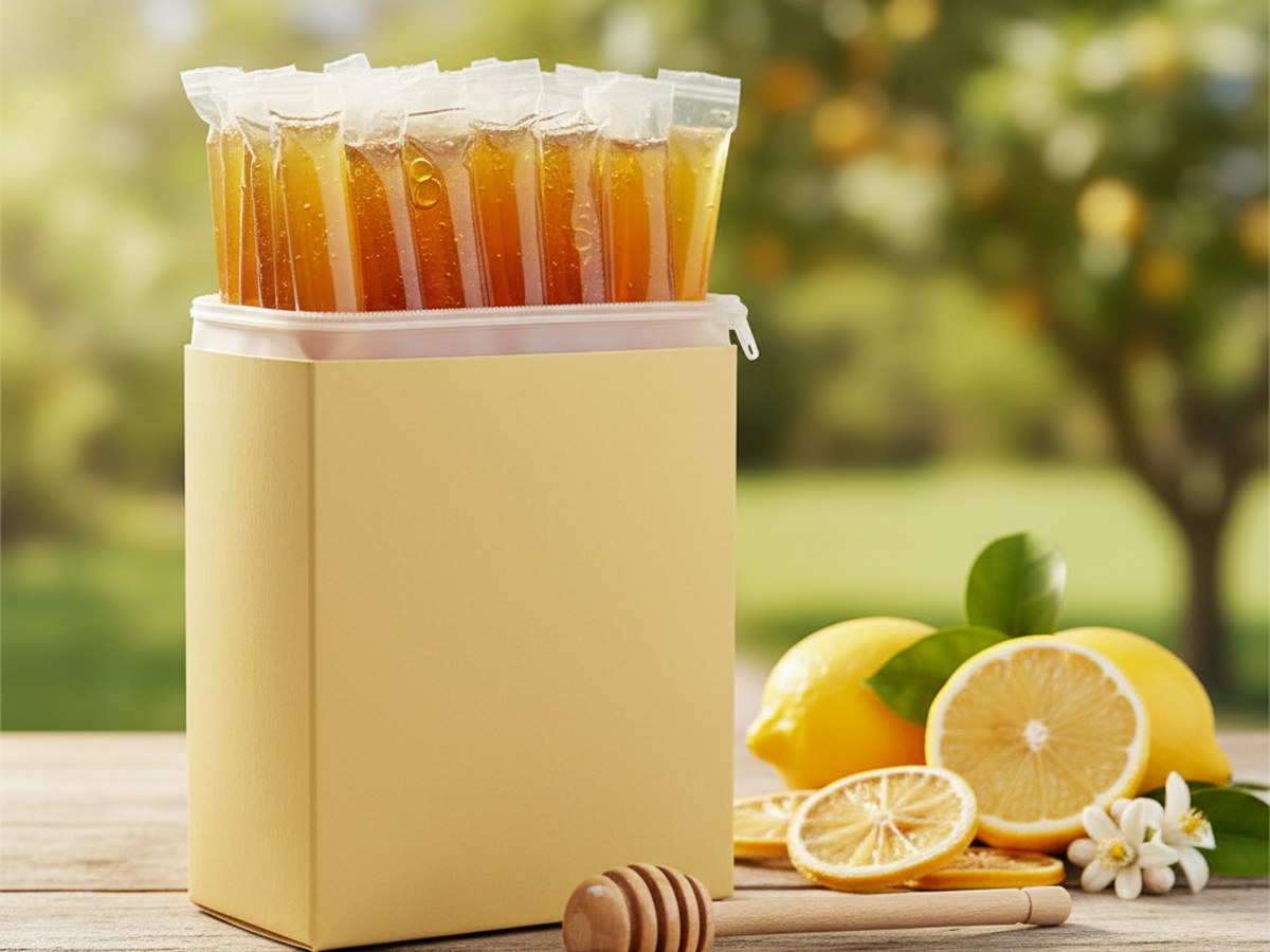 Lemon Infused Honey Zips 240 g — Honey Zips & Sachets