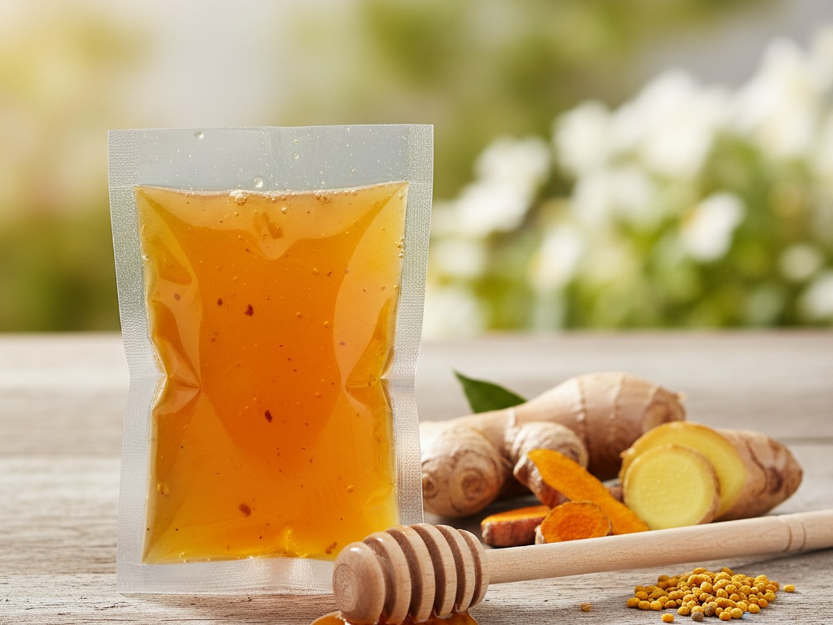 Ginger Curcumin Honey Sachet 20 g — Honey Zips & Sachets