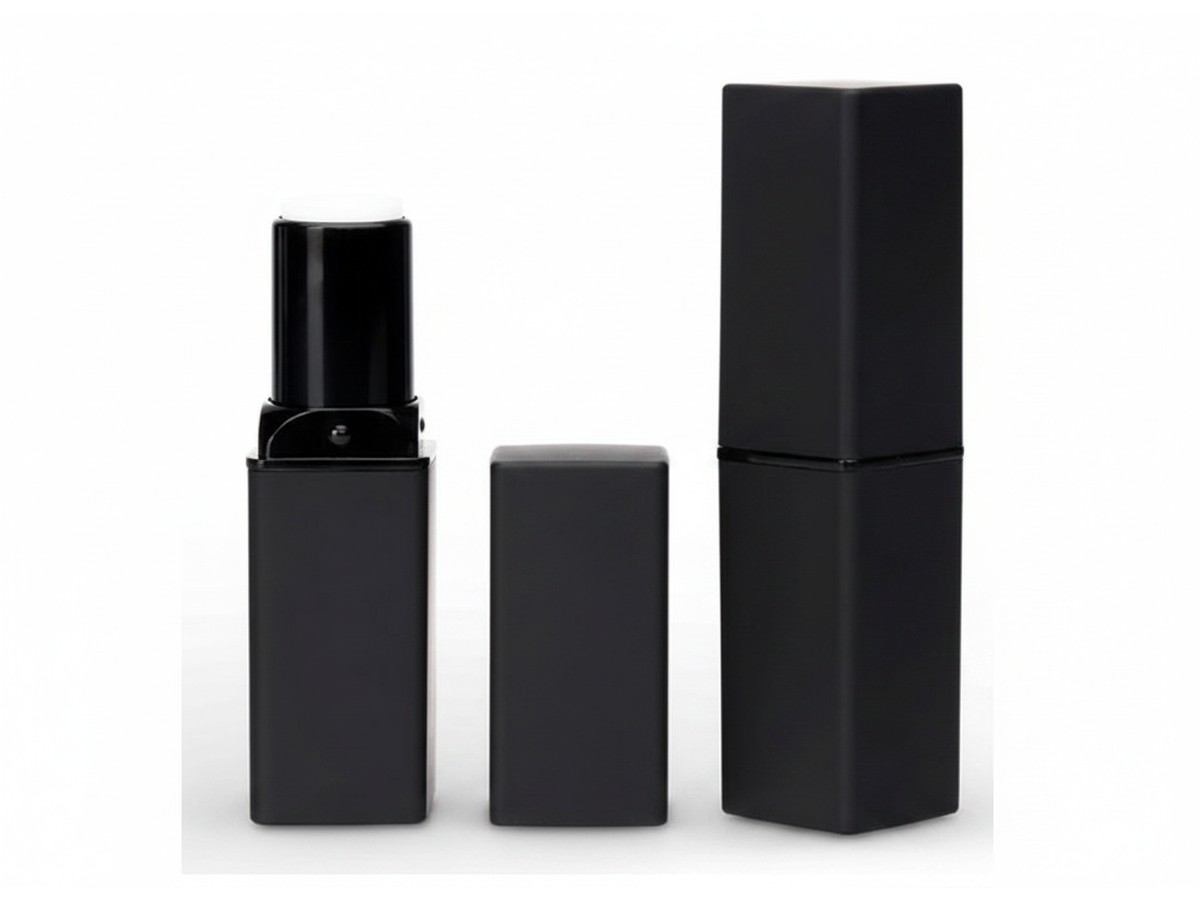 Square Lipstick Container - Matte Black — Lipstick Containers