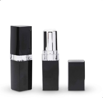 Square Lipstick Container with Metallic Band — Lipstick Containers