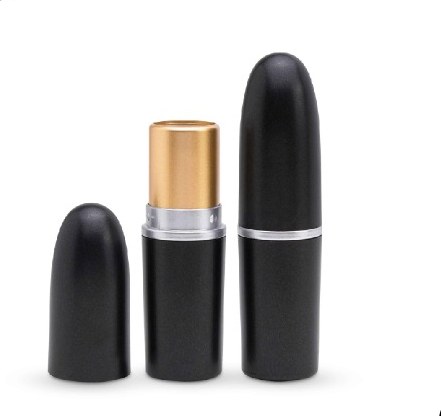 Bullet Lipstick Container with Gold Collar — Lipstick Containers