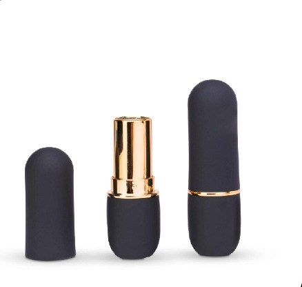 Matte Bullet Lipstick Container with Gold Ring — Lipstick Containers