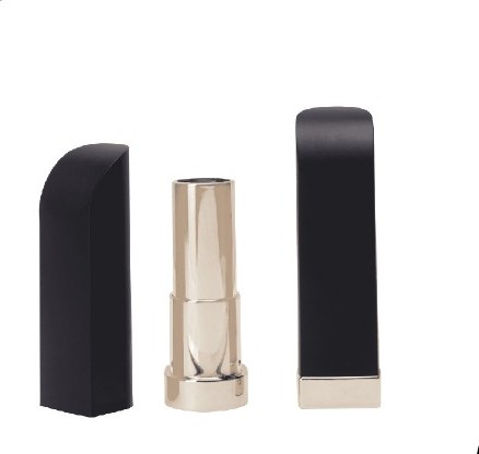 Flat-Top Lipstick Container with Champagne Barrel — Lipstick Containers
