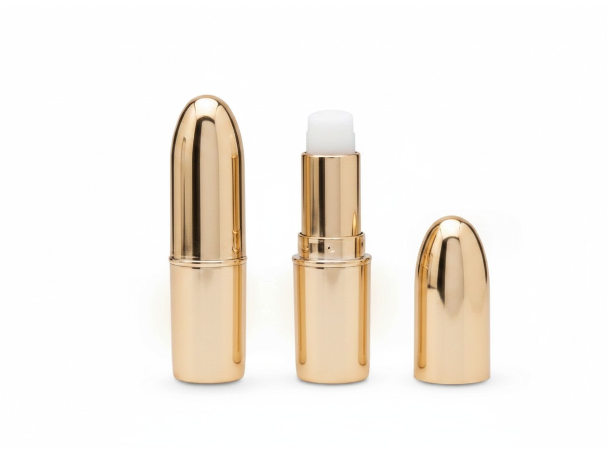 All-Gold Metallic Lipstick Container — Lipstick Containers
