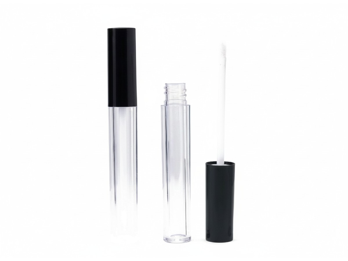 Lip Gloss Container 4.2 ml - Black Cap — Lip Gloss Containers