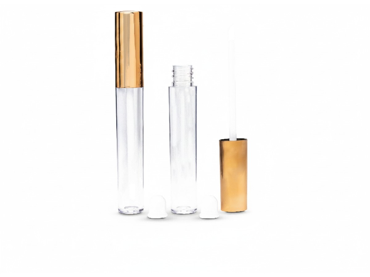 Lip Gloss Container 4.2 ml - Gold Cap — Lip Gloss Containers