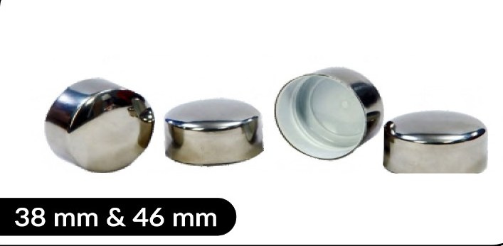 SS Dom Cap 38 & 46 mm — Caps & Closures