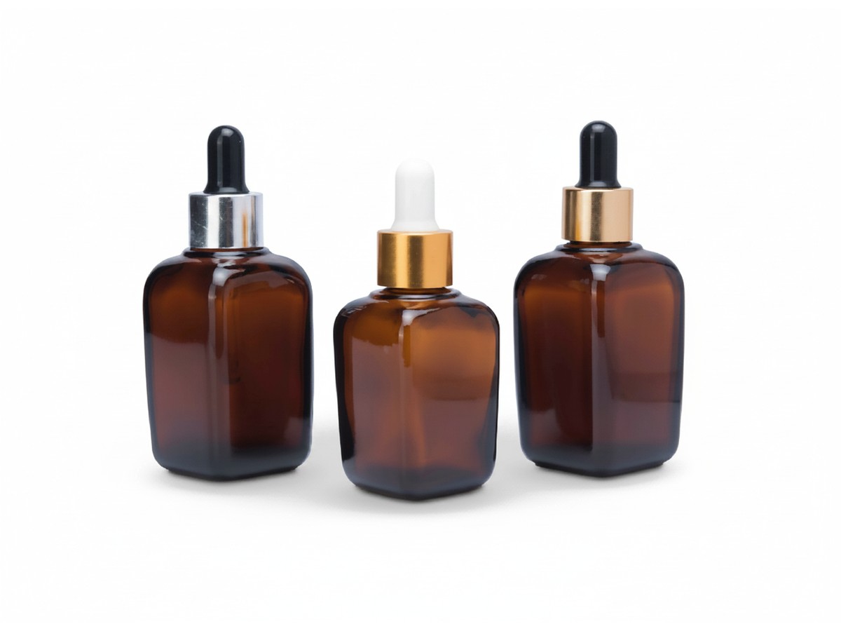 Square Essential Bottle 10-15-30-50-100 ml — Essential & Dropper Bottles