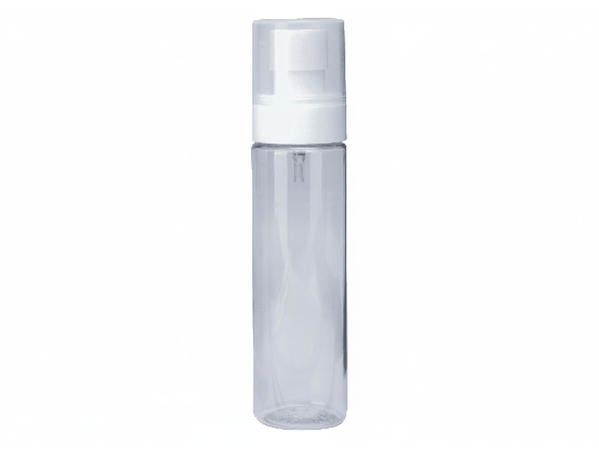 Cylinder PET Bottle 100 ml - Frosted & Clear — Cosmetic PET Bottles