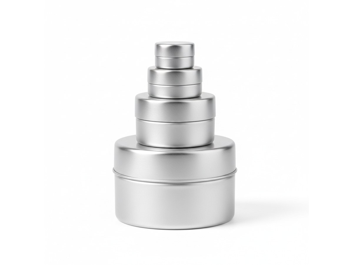 Aluminium Jar 5-10-15-20-30-60 ml — Aluminium Jars