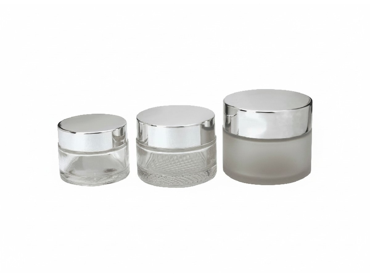 Clear Glass Cream Jar 30-50-100 gms — Glass Cosmetic Jars