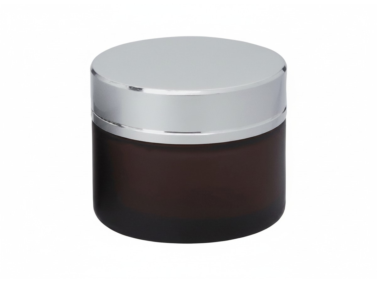 Black & Amber Glass Cream Jar 30-50-100 gms — Glass Cosmetic Jars